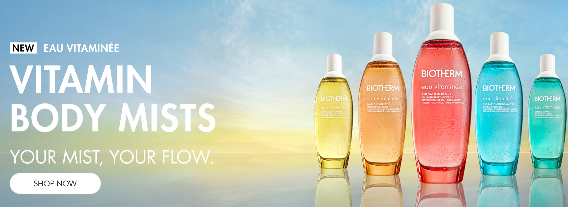 vitamin body mists - your mist, your flow. shop now.
