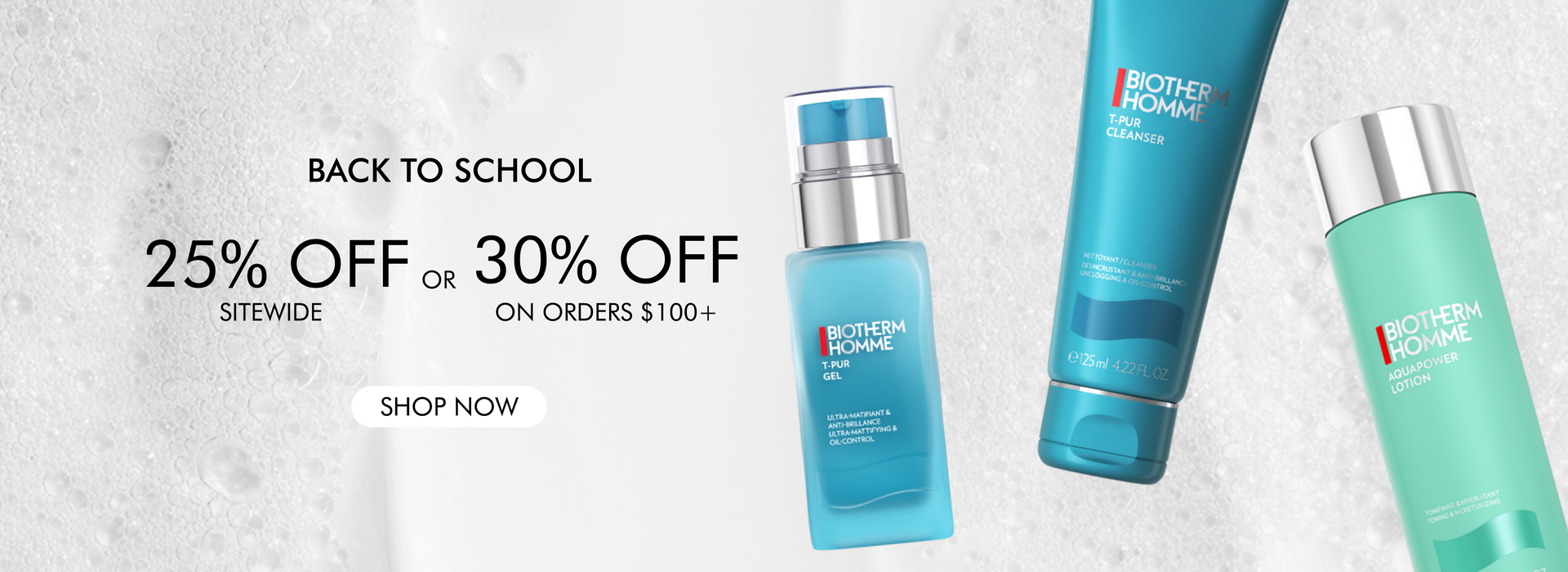 back to school. enjoy 25% off sitewide or 30% off when you spend $100 or more